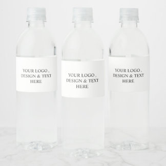 Rótulo De Garrafa De Vinho Branco Personalizado – Seu Logotipo e Texto Aqui