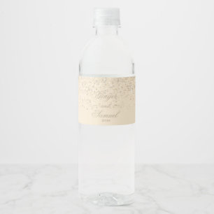 Rótulo De Garrafa De Vinho Brilho de encantamento de Champagne