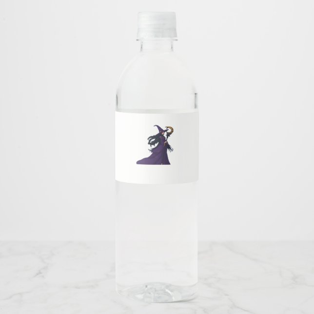 Rótulo De Garrafa De Vinho Bruxa da Lua Whimsigótica (Frente)