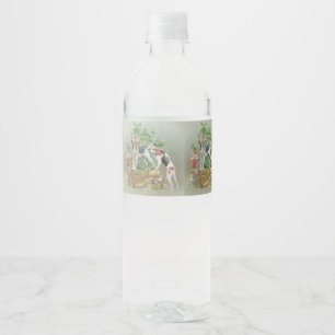 Rótulo De Garrafa De Vinho Caça com cães