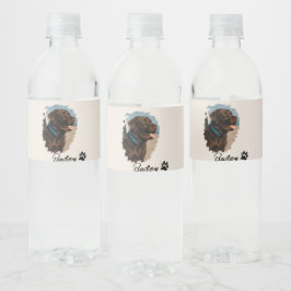 Rótulo De Garrafa De Vinho Cachorro Labrador de Chocolate Bonito - Bailey | P