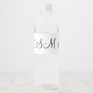 Rótulo De Garrafa De Vinho caligrafia simples logotipo monograma minimalista