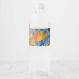 Rótulo De Garrafa De Vinho Camel Art Por Crianças