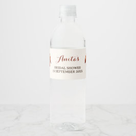 Rótulo De Garrafa De Vinho Casamento Appley Ever After Outono Chá de Noiva