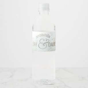 Rótulo De Garrafa De Vinho Casamento botânico litoral