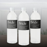 Rótulo De Garrafa De Vinho Casamento de Chá de panela de Definição Bride<br><div class="desc">Personalize com a definição da noiva para criar um presente exclusivo para chás de panela, solteiros ou festas e casamentos de galinha. Uma maneira perfeita de mostrar a ela o quão incrível ela é no seu grande dia e uma perfeita manutenção para o resto de sua vida. Projetado por Thisnotme©...</div>