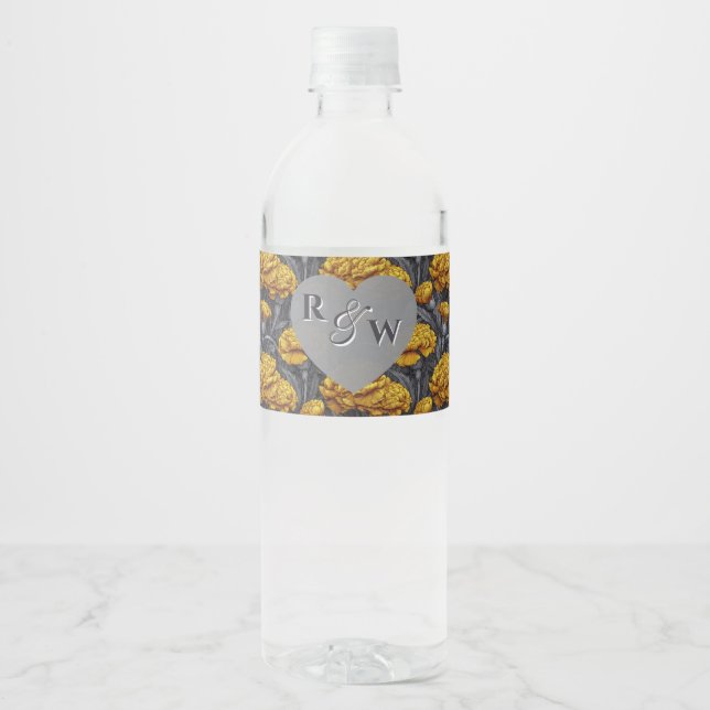Rótulo De Garrafa De Vinho Casamento Floresta de Cravo Personalizado Fofo Bri (Frente)