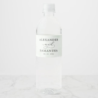Rótulo De Garrafa De Vinho Casamento Rosa-verde-verde-rosa-rosa-boêmia