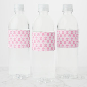 Rótulo De Garrafa De Vinho Casca de Ostra e Pérola de Bebê Rosa Padrão