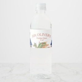 Rótulo De Garrafa De Vinho Cavaleiro e Dragão