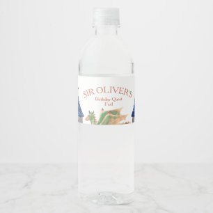 Rótulo De Garrafa De Vinho Cavaleiro e Dragão