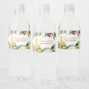 Rótulo De Garrafa De Vinho Chá de Bebê Aloha Baby Abacaxi