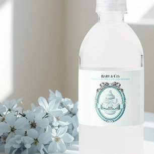 Rótulo De Garrafa De Vinho Chá de Bebê Baby & Co.
