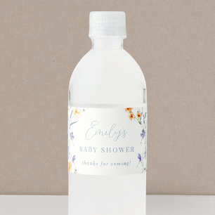 Rótulo De Garrafa De Vinho Chá de Bebê Baby in Bloom