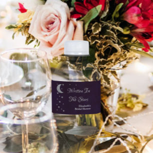Rótulo De Garrafa De Vinho Chá de Bebê Escrito Nas Estrelas