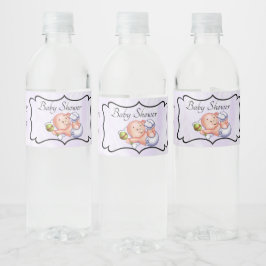 Rótulo De Garrafa De Vinho Chá de Bebê Personalizado