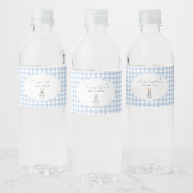 Rótulo De Garrafa De Vinho Chá de Bebê Somebunny (Garrafas)