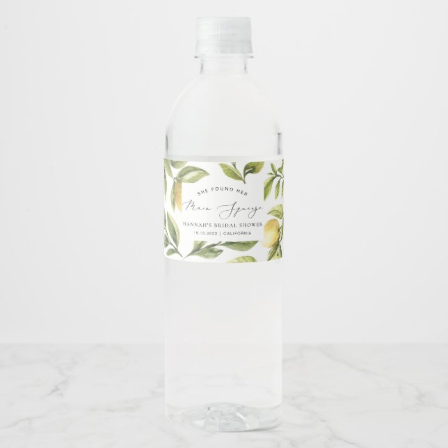 Rótulo De Garrafa De Vinho Chá de Bebê Sorrento (Frente)