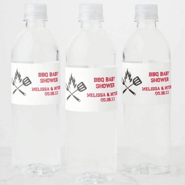 Rótulo De Garrafa De Vinho chá de fraldas casal Chá de fraldas churrasco (Criador carregado)