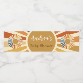 Rótulo De Garrafa De Vinho chá de fraldas da Boêmia do Chá de fraldas dos ano