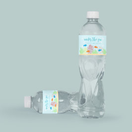 Rótulo De Garrafa De Vinho Chá de fraldas da Vida do Mar