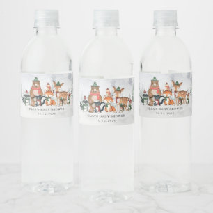 Rótulo De Garrafa De Vinho Chá de fraldas de Animais da Floresta Florestal d