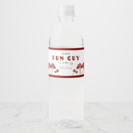 Rótulo De Garrafa De Vinho Chá de fraldas de Cara Vermelho