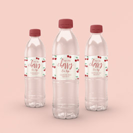 Rótulo De Garrafa De Vinho Chá de fraldas de cerejas