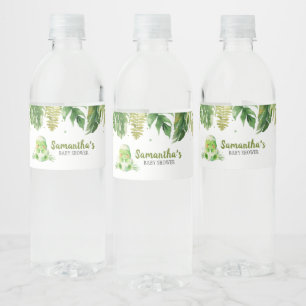 Rótulo De Garrafa De Vinho Chá de fraldas de dinossauro