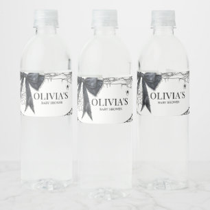 Rótulo De Garrafa De Vinho Chá de fraldas Gótico Pequeno