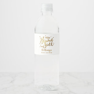 Rótulo De Garrafa De Vinho Chá de fraldas Neutro de Gênero Enviado pelo Cé