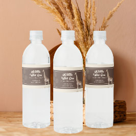 Rótulo De Garrafa De Vinho Chá de fraldas Safari Giraffe