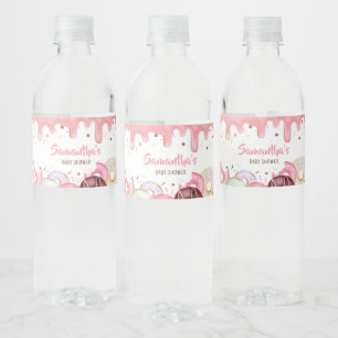Rótulo De Garrafa De Vinho Chá de fraldas Sprinkle do Rosquinha e Fralda