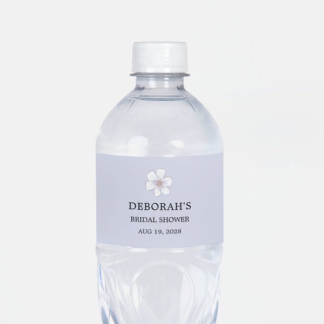 Rótulo De Garrafa De Vinho Chá de Noiva Flor de Lilás (Criador carregado)