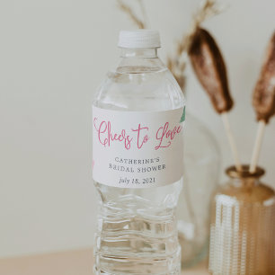 Rótulo De Garrafa De Vinho Chá de panela do jardim de Rosé