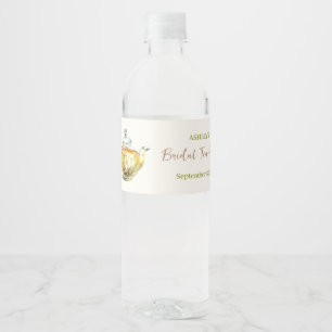 Rótulo De Garrafa De Vinho CHARMY Chamomile Bridal Tea Party
