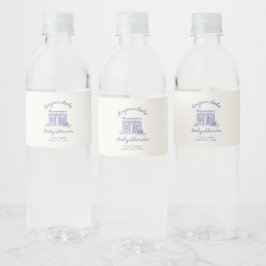 Rótulo De Garrafa De Vinho Chic Boas-vindas bebê chá de bebê