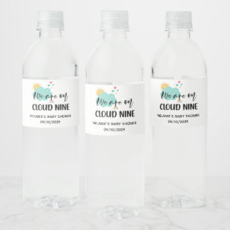 Rótulo De Garrafa De Vinho Chuva de Amor para o Bebê 