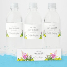 Chuva de Bebê com Letra de Flor Silvestre Brilhant