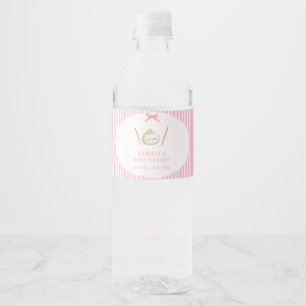 Rótulo De Garrafa De Vinho Chuva de Bebê Menina Kawaii Rosa Asiática