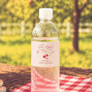 Rótulo De Garrafa De Vinho Chuva de Bênçãos Baby Shower Maçã dos Nossos Olhos