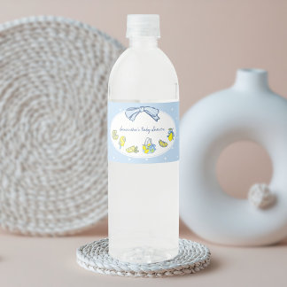 Rótulo De Garrafa De Vinho Chuva de Limão Você Chá de Bebê