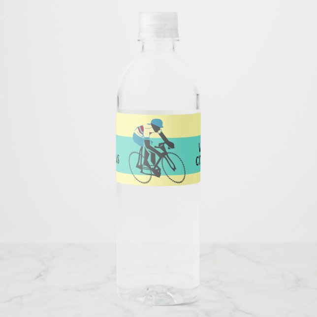 Rótulo De Garrafa De Vinho Ciclista nº 3 (Frente)