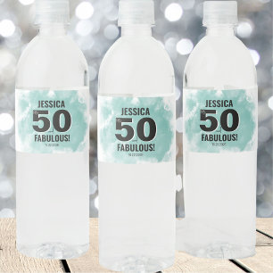 Rótulo De Garrafa De Vinho Cinquenta Anos de Idade 50º Aniversário