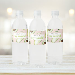 Rótulo De Garrafa De Vinho Citações do moderno Pastel rosa e verde