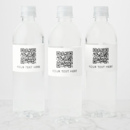 Rótulo De Garrafa De Vinho Código QR de site comercial escaneável para public