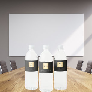 Rótulo De Garrafa De Vinho Código QR do logotipo branco preto