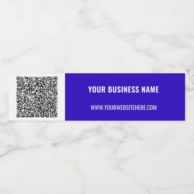 Rótulo De Garrafa De Vinho Código QR Informações de Verificação Texto Persona (Rótulo Único)