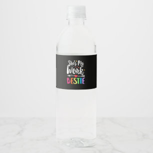 Rótulo De Garrafa De Vinho Correspondente a melhor amiga que ela é minha melh