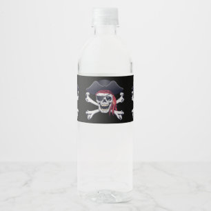 Rótulo De Garrafa De Vinho Crânio do pirata